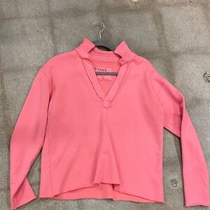 Frank & Eileen Coral V-Neck Sweatshirt
